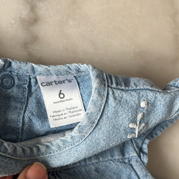 Zara Baby Girl Jean Children’s Place Denim Tunic Dress Denim Top Bundle 6 Months - Picture 5 of 15